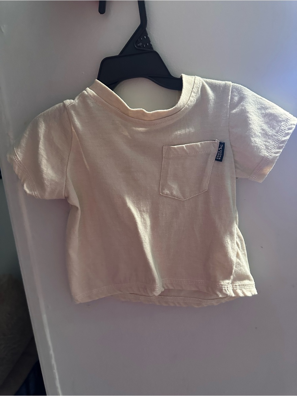 Eddie Bauer Cream Short Sleeve Pocket Tee for Kids